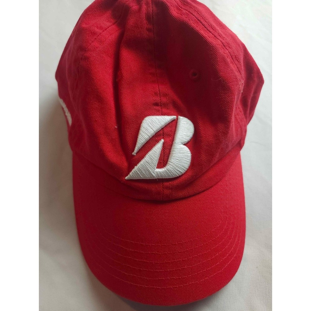 Bridgestone‎ Golf Hat Mens Red Adjustable Strapback